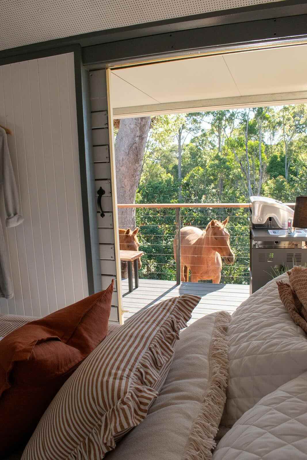 Executive Retreats Hitching Rail Retreat Overlander Train Carriage View.